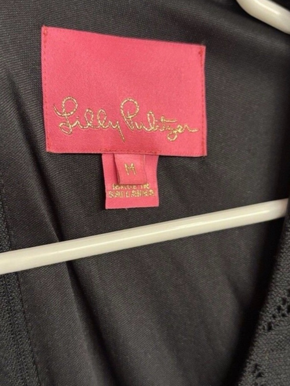 Lilly Pulitzer Black Lace Wrap Romper size M - Picture 4 of 5
